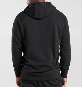 Sudadera con capucha para hombre al por mayor, con cremallera frontal, ajuste holgado, de algodón y forro polar - Product Image 4