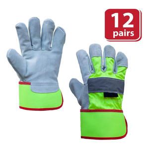 Top Quality Cowhide Split Leather Working <b>Gloves</b> Heavy Duty Canadian <b>Rigger</b> Durability Household Gardening <b>Gloves</b> - Product Image 2