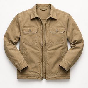 Ropa de trabajo informal y chaqueta moderna de lona para exteriores que combina material duradero, construcción cómoda y estilo clásico. - Product Image 1