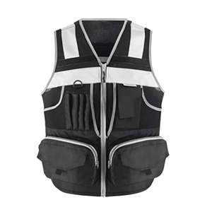 10 Pockets Summer Safety Vest for Men Women High Visibility with 3M Reflective <b>Strips</b> Oxford <b>Fabric</b> Guard Use Jacket Style - Product Image 1