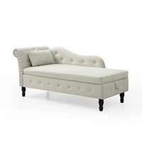 Chaise longue pliable moderne en tissu avec couvercle relevable et cadre en acier – Mobilier pour la maison, appartement, hôtel, salon, chambre, villa