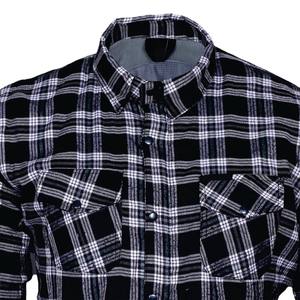 2026 High Quality Abrasion Resistant Breathable Full Sleeve Beaded Unisex % Cotton Motorcycle Flannel <b>Shirt</b> CE Certified - Product Image 5