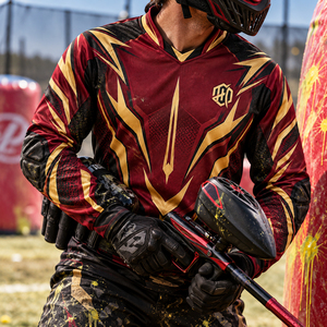Camiseta de Paintball Personalizada para Competición, Manga Larga, Diseño Gráfico, con Protectores de Codo y Paneles Laterales Elásticos - Product Image 5