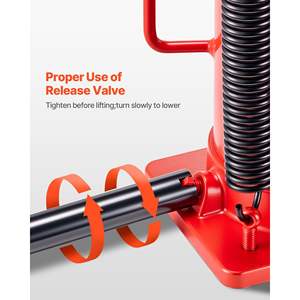 Cric hydraulique à air de 20 tonnes pour la réparation automobile, robuste, soudé, pneumatique/manuel, plage de levage de 10,2 à 19,5 pouces pour voitures et SUV - Product Image 6