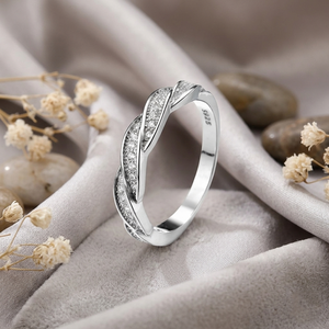 Luxury <b>Solid</b> 925 Sterling <b>Silver</b> 18K Gold Plated Zircon Gemstone Engagement Ring-Trendy Wedding & Anniversary Gift Jewelry - Product Image 5
