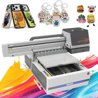Impresora UV 3D Digital de Última Generación 6090 de Cama Plana con Cabezal de Impresión XP600 para Cuero, Vidrio, Azulejos, Acrílico, Madera, Metal - Impresora UV DTF A3