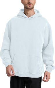 Sweat à capuche tendance pour homme grande taille, coupe oversize, 3XL 4XL 5XL, en polaire épaisse, chaud pour l'hiver, style streetwear décontracté - Product Image 2