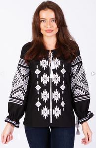 Blusa de Verano para Mujer OEM, 100% Algodón Transpirable, Blanca con Bordado, Corte Regular, Estampado Digital con Flecos, Cintura Natural - Product Image 3