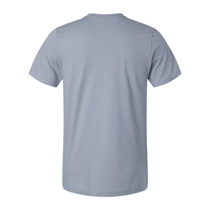 T-shirt gris ample pour homme 100 % coton, col rond, manches courtes, personnalisable, décontracté, jersey vierge 230g, écologique - Product Image 5