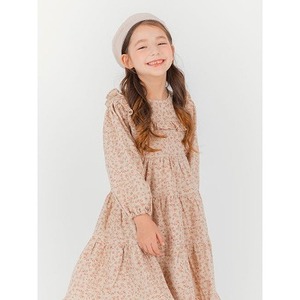 Robe à fleurs pour filles OZKIZ, mode coréenne pour enfants, 2-6 ans, printemps/automne, tissu en mousseline avec décoration imprimée, vente en gros - Product Image 1