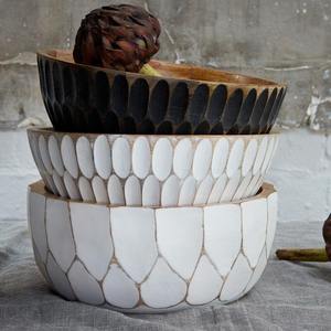 Bol de service rond en bois d'acacia, saladier en bois, bol à sauce pour la maison, les fêtes et les mariages - Product Image 3