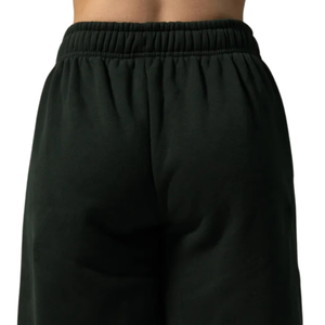 Women's Dark Green Oversized Sweatpants with Elastic Waist Soft Fleece Relaxed Fit Gym Workout Training Casual Activewear Bottom - Product Image 5