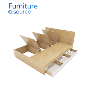 Base de Cama Inteligente Premium Tamaño King con Cajones de Almacenamiento de Madera Maciza |   Cama Moderna y Duradera de Madera de Vietnam, Alta Calidad, Exportación OEM - Product Image 2