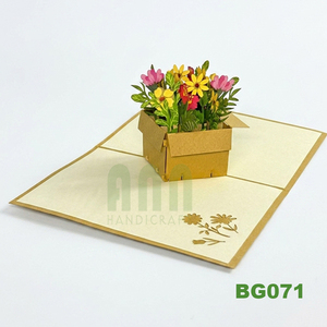 การ์ดเชิญงานวันเกิดแบบ 3 มิติ รุ่น BG071 ของ ANN HANDICRAFT แบบกำหนดเอง 2 สี ตัดด้วยเครื่องดิจิตอล เคลือบด้าน รูปทรงสี่เหลี่ยมผืนผ้า เป็นมิตรกับสิ่งแวดล้อม - Product Image 1