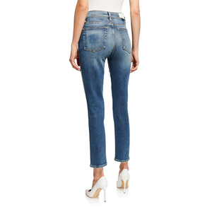 Pantalones Vaqueros de Algodón para Mujer, Alta Calidad, Nuevo Estilo, Corte Recto, Casual, Pierna Ancha, a la Moda, Precio al por Mayor - Product Image 6
