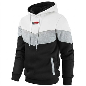 Premium Soft Knitted 100% Cotton Pullover Hoodie Featuring Modern <b>Athletic</b> Fit Ribbed Cuffs Adjustable Drawstring Hood - Product Image 6