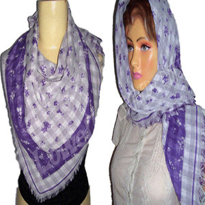 Double Side Knit Cotton Blend Knitted Scarf Soft Breathable Reversible Winter <b>Wrap</b> Lightweight Cozy Neck Warmer - Product Image 2