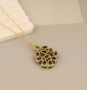 สร้อยคอจี้หยดน้ำลาบราดอไรต์สำหรับผู้หญิง - Product Image 4