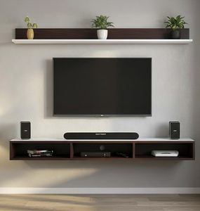 Panel Setup <b>Box</b>, LCD Cabinet, Stand Wall, Panel, and Wooden Wall Mounted Unit, Engineered Wood Wall Mount Unit/Stand - Product Image 1