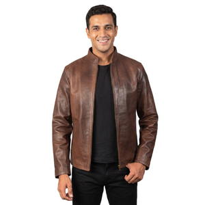Limited Edition Genuine <b>Leather</b> <b>Jacket</b> US Size Lamb <b>Leather</b> Applique Diamond Crocodile skin Best High Quality <b>jacket</b> for men - Product Image 1