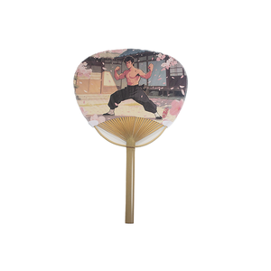 Handcrafted Bamboo Folding Handfan - Custom Printed Logo, Traditional Classic Folk Art for Collectors & Events