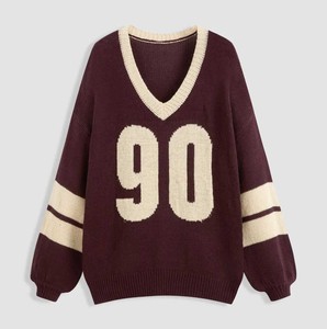 Suéter de Punto Estilo Universitario, Jersey de Punto de Calidad, Diseño Simple, para Mujeres Profesionales, Transpirable - Product Image 6