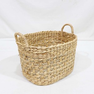 Ensemble de paniers de rangement tressés à la main en jonc de mer, bacs organisateurs ronds et ovales pour la maison et la cuisine - Product Image 2