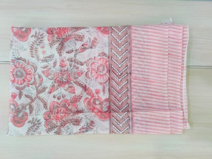 New Arrival Women's Cotton Sarong Hand Block Print Floral Beach Cover up Scarf Breathable <b>Head</b> <b>Wrap</b> for Summer Perfect Gift Her - Product Image 2