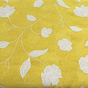 Tela de encaje de poliéster suave con bordado floral cortado a láser de primera calidad para vestido de novia, ropa de noche, prendas de moda y textiles. - Product Image 5