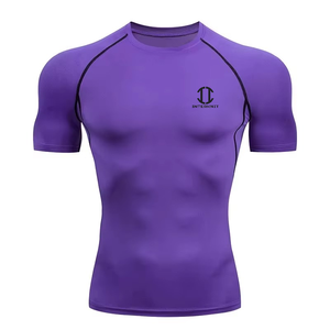 Rashguard de compresión unisex transpirable de la mejor calidad para MMA y BJJ, manga larga, cuello redondo, para entrenamiento atlético y culturismo. - Product Image 1