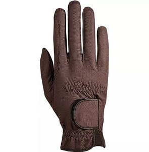 Gants d'équitation en cuir Hardihood International 2026, nouveau design, antidérapants, respirants, durables, avec sangle réglable - Product Image 3