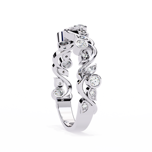 Bagues de mariage classiques en or massif 14 carats avec diamants de laboratoire HPHT VVS VS DEF pour usage quotidien - Product Image 4
