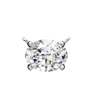 Pendentif en diamant ovale de couleur E, cultivé en laboratoire, en or massif 10K, 14K ou 18K, bijou unisexe pour cadeau de mariage, fiançailles et anniversaire - Product Image 5