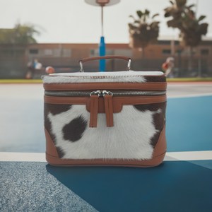 Art of Leather Natural Hairon <b>Makeup</b> <b>Box</b> Jewelry Case & Cosmetic Bags & Cases 500g - Product Image 3