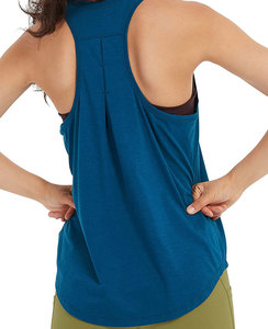 Vente en gros de vêtements d'été Top court de fitness Tops tricotés en coton Débardeur côtelé de gym avec logo personnalisé Streetwear d'entraînement pour femmes - Product Image 5