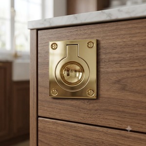 Poignées de tiroir vintage de style français personnalisées, poignées anneaux en bronze antique, boutons de porte, poignées de meubles pour armoire, bureau, commode, tiroir - Product Image 3