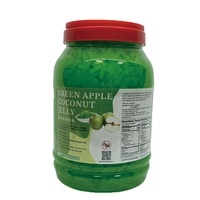 Gelée de Litchi et Noix de Coco Jiuzhou 3,85 kg Bouteille Goût Sucré Certifié HALAL/HACCP/ISO 22000 Meilleur Thé au Lait aux Perles de Taïwan Réfrigéré