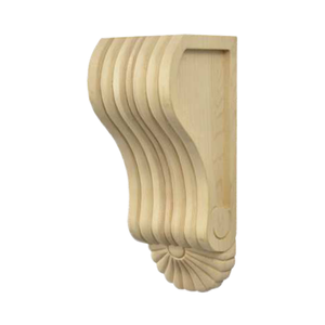 Farmhouse Solid Wood Corbels for Kitchen Cabinets Rustic Decorative Wooden <b>Brackets</b> for <b>Shelf</b> Countertop Support Wood Corbels - Product Image 1