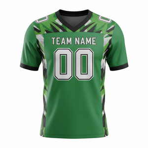 Uniforme de sport en polyester respirant, vêtements d'équipe personnalisés, maillot de football américain personnalisé pour hommes - Product Image 2