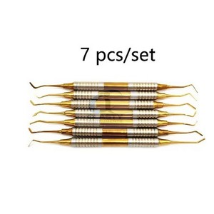 Ensemble de spatules pour composites dentaires 7 pièces, instrument chirurgical manuel en acier inoxydable, classe I, autoclavable, réutilisable - Product Image 5