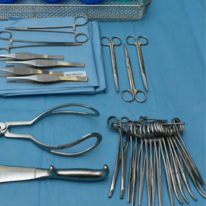 Azicon's Caesarean Section Instrument Set <b>C</b>-Section OB-GYN Doyen Retractor Green-Armytage Foerster <b>Clamp</b> Needle Holder Tray Case - Product Image 3
