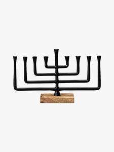 Ménorah en aluminium personnalisable, idéale pour l'affichage des bougies de Hanouka, décoration moderne pour la maison et cadeaux religieux significatifs - Product Image 1