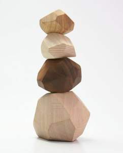 Jeu de pierres d'équilibre en bois faites à la main, jouet écologique, vente en gros directe d'usine - Product Image 1