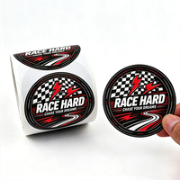 Etiqueta Adhesiva Personalizada con Logotipo Impreso, Rollo de Etiquetas de Vinilo Brillante, Mate e Impermeable