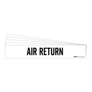 Marqueur de tuyau de retour d'air flexible Brady pour les systèmes HVAC et les conduites industrielles - Product Image 2