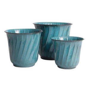 Hot <b>Square</b> Set Industrial Style Freestanding Garden Pots Pure Copper <b>Planters</b> Galvanized Finishing <b>Large</b> <b>Planters</b> Pots - Product Image 5