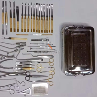 Meilleur prix, ensemble d'instruments de rhinoplastie manuels en acier de 53 pièces, approuvé CE ISO, utilisation hospitalière, marque SurgiRight, 1 an