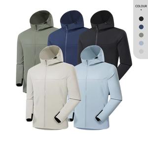 Veste de sport à capuche pour homme, veste d'entraînement, veste de course, veste zippée pour activités sportives en plein air - Product Image 4