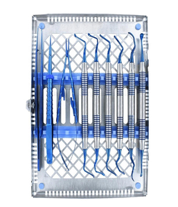 Kit de chirurgie dentaire 10 pièces, ensemble d'instruments dentaires en acier pour interventions chirurgicales buccales, extractions et implantations, comprend des sondes - Product Image 1