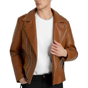 <b>SMART</b> SHINE ENTERPRISES <b>Men's</b> Winter Premium Leather <b>Jacket</b> Soft Durable Comfortable Classic Full Zip Casual Fashion Outerwear - Product Image 4